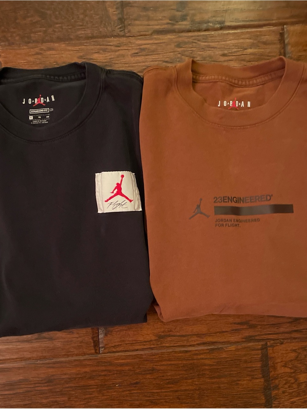 Jordan short Sleeve Crewneck Tee Pair - Black & Brown